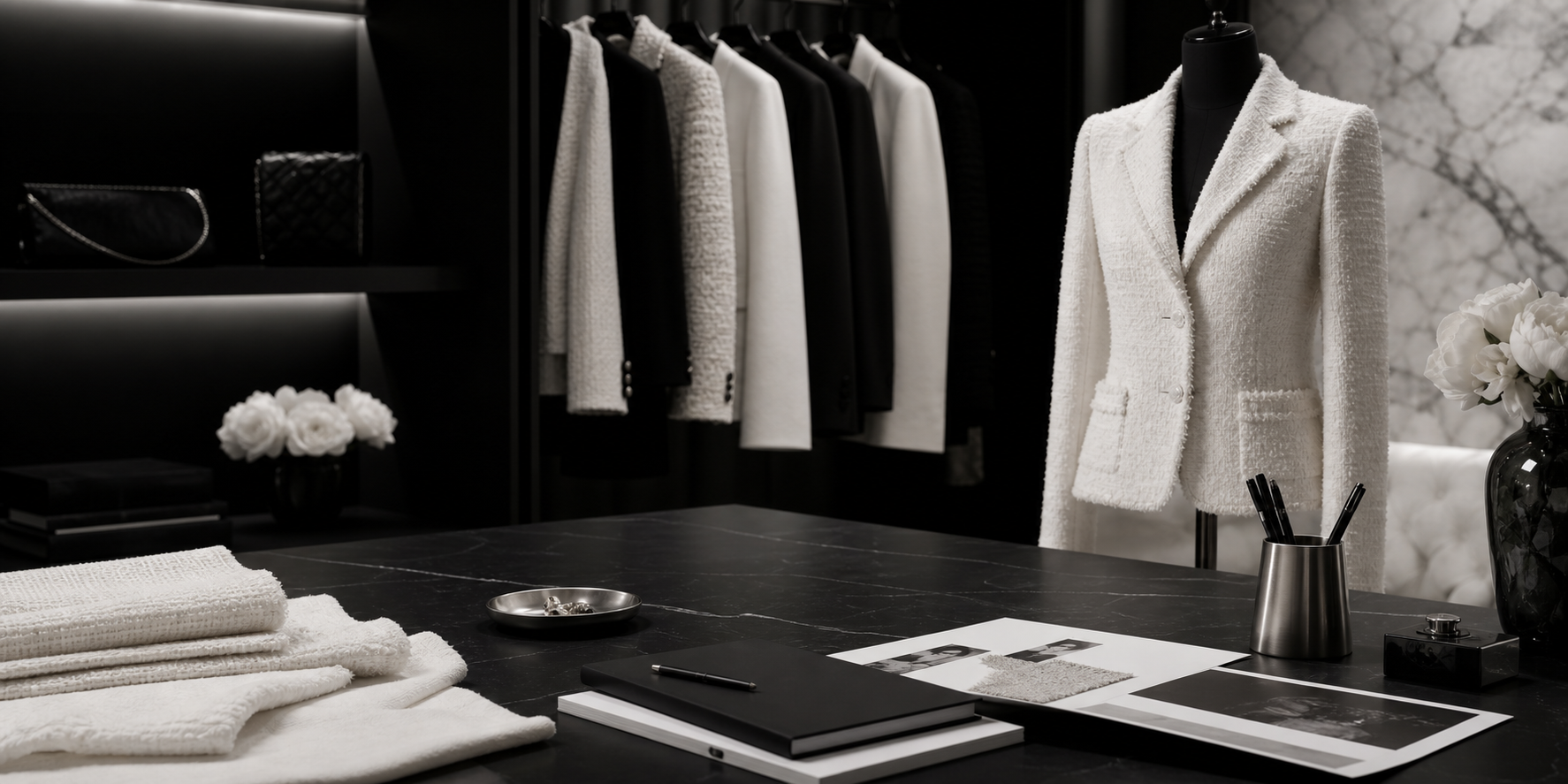 Luxury brand positioning board.